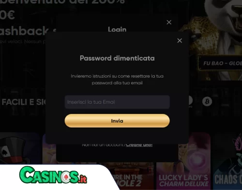 Golden Panda Casino problema di accesso
