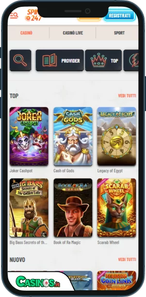 Spin247 Casino app mobile