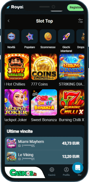 RoyalSea Casino app mobile