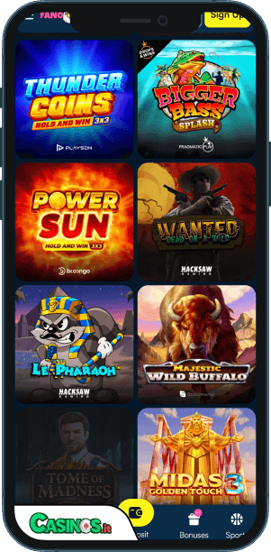 Fano Bet Casino app mobile