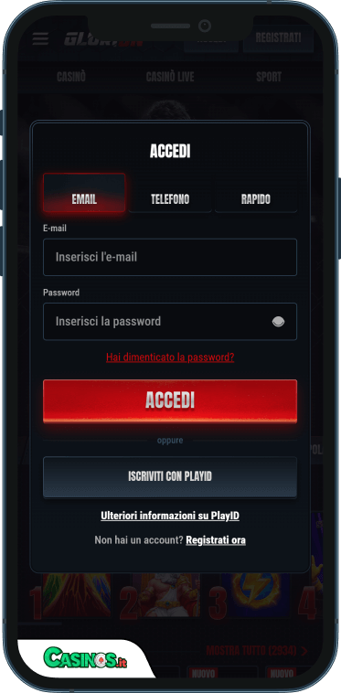Glorion Casino Accesso