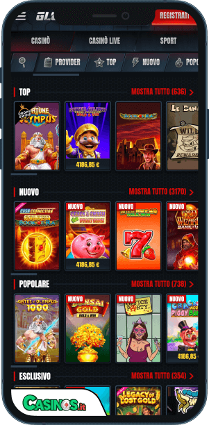 Glorion Casino app mobile