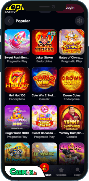 Yep Casino app mobile