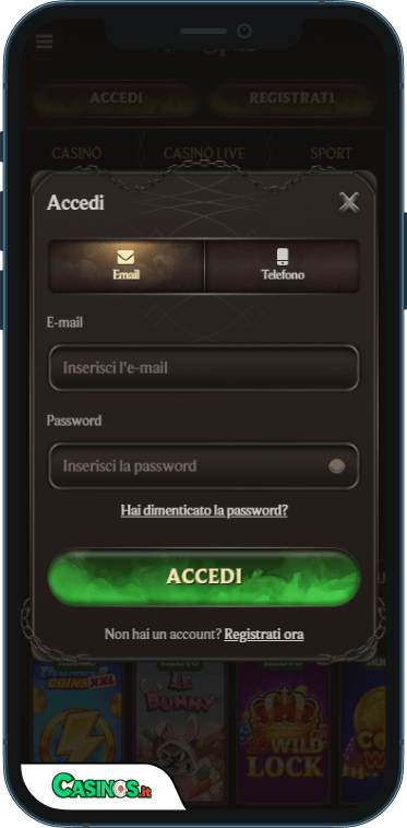 AlterSpin Casino Accesso
