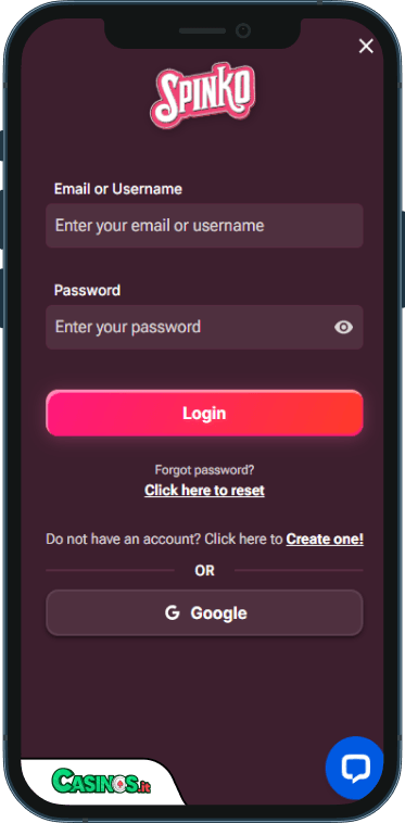 Spinko Casino Accesso